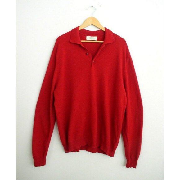Smith & Telford Other - Smith & Telford Mens 100% Cashmere Red Sweater